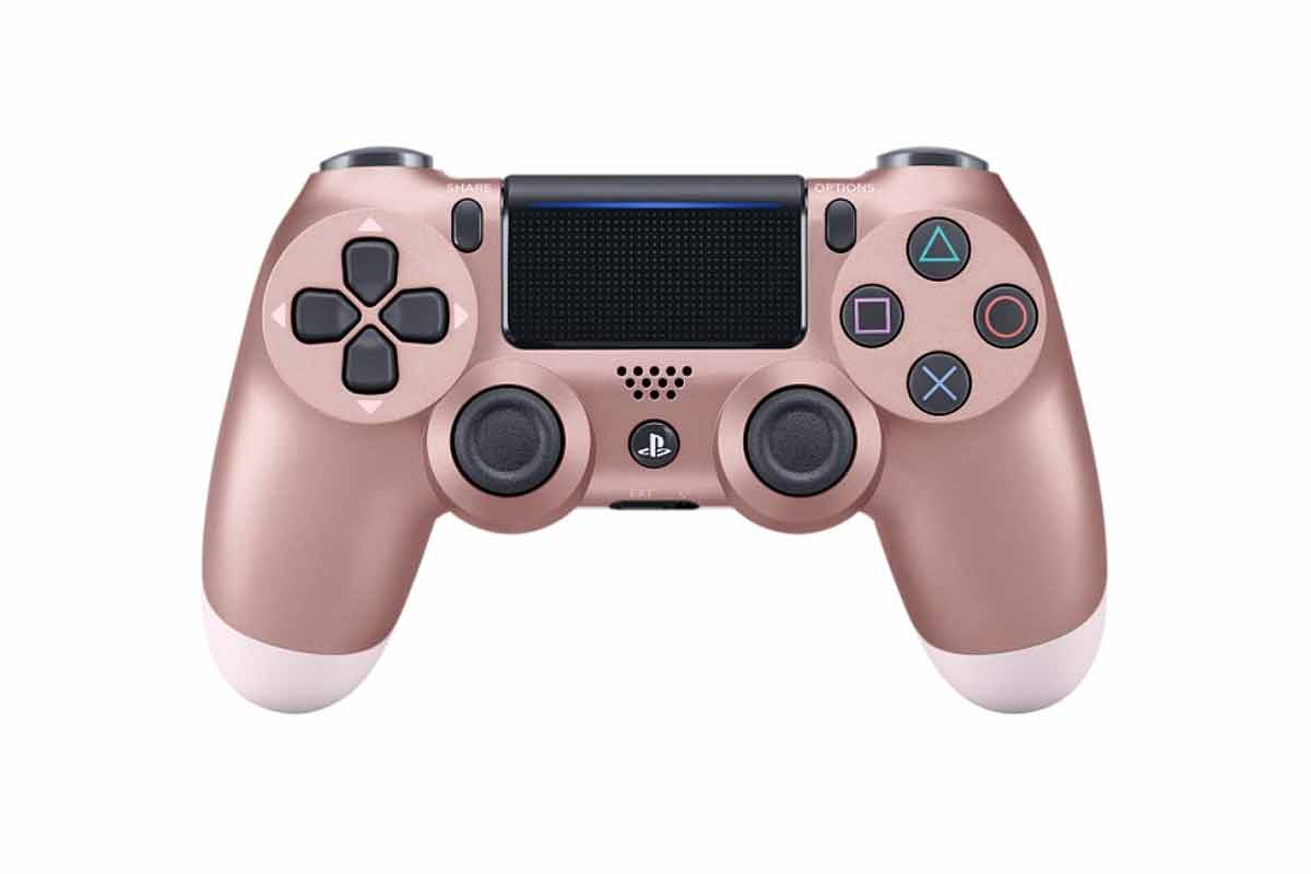 Zlatý dorůžova ovladač PS