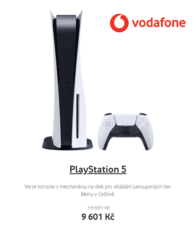 Vodafone PlayStation 5 za super cenu